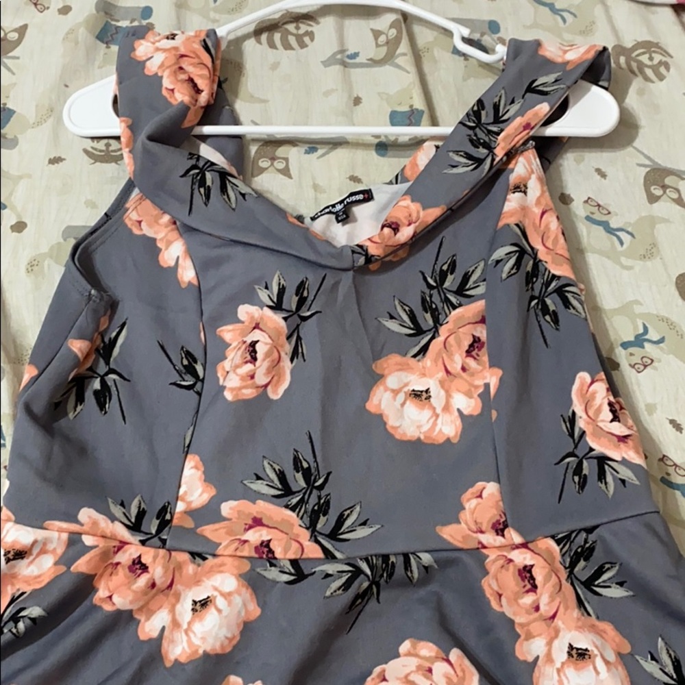 Plus size peplum dress